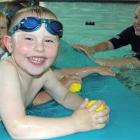 Billy Gilchrist (4, at front), of Alexandra, and Hudson McKnight (4), of Poolburn, are briefly...