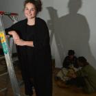 Blue Oyster Project Art Space director Chloe Geoghegan yesterday  at the installation of ''Who...