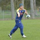 Brad Cameron at Otago training at Logan Park yesterday. Photo by Jane Dawber.