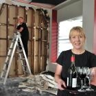 Brenda and Gary Lee begin wall demolition to create a walk-through to their neighbouring Café Rue...