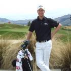 Brendan Jones, of Australia, at The Hills yesterday  in the build-up to the New Zealand PGA...