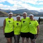Bright and keen before the triathlon  are Lexi Stanton, Camilla Somerton, Ashley Duffy and Fiona...