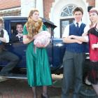 Bringing the 1920s Chicago mafia world to the Timaru stage are ‘Big Al’ cast members (from left)...