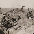 British troops advance during the battle of the Somme, 1916. Photo by Archive Of Modern Conflict...
