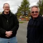 Brockville Community Development Management Group project co-ordinator Andrew Scott (left) and...