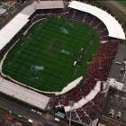 An aerial view of Carisbrook Stadium.