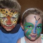 Brother and sister Connor (6) and Adele (4) Watherston, of Christchurch, display their new looks...