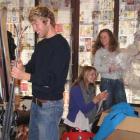 Browns Ski Shop staff (from left) Tom Page, Ania Butler and buyer Fizz Boyd were yesterday busy...