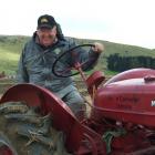 Bruce Cameron, of Temuka, competes in the vintage section at the national ploughing championships...