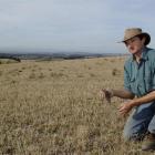 Bryce Burnett on his Kauru Hill farm. Photo by Linda Robertson.