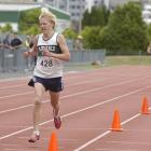 Bryce Morgan (Ariki) wins the Otago 3000m title at the Caledonian Ground on Saturday. Photo by...