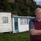 Robin Baird outside his Toko mouth crib.  Photo by Glenn Conway