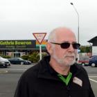 Businessman Marty Hay near the intersection he says is unsafe. Photo by Peter McIntosh.