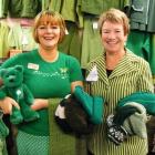 Butterflies - The Hospice Shop will be all decked out in green, as demonstrated by shop...
