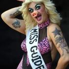 Cabaret performer Glitta Supernova in Dunedin yesterday prepares for her cabaret The Glitta...