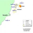 Canterbury Basin oil and gas prospects, including the Barque prospect off the coast of North...