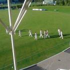 Canterbury players leave the field of play at the University Oval on Wednesday. Photo supplied.