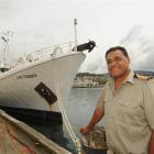 Captain Mafi Manuapai, of Suva, is preparing to sail the former 'Townsend Cromwell' to Fiji....