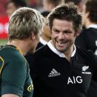 Captains Richie McCaw and Jean de Villiers led their sides in an epic battle at Ellis Park....