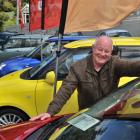 Car salesman Vince Jones (65) at work in Dunedin.  Photo by Linda Robertson.