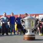 Carisbrook School pupils (from left) Ethan Watt (10), Jacob Robertson (10), Jonathon Hall (10),...