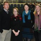Catching up in Dunedin recently were (from left) Hayley Jenkins-McCaw,  Andrew Ritchie (ASB), ...
