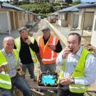 Celebrating an award and the construction of a retirement village in Dunedin being on schedule to...