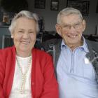 Celebrating their 60th wedding anniversary are Norma (82) and Ray (83) Crombie in Dunedin...