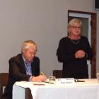 Central Otago mayoral candidates, incumbent Tony Lepper and challenger Lynley Claridge, on the...