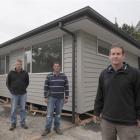 Certified Builders (from left) Peter Finnie, Ross Lunn and Graeme Stevenson. Photo by Peter...