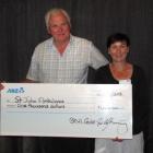 Chairman of the St John Wakatipu  Marty Black and BNI branch president Rachel Prendergast. Photo...