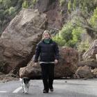 Charlie Hudson walks her dog along Heberden Ave in Sumner. Assoc Prof Annie Potts, co-director of...