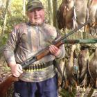 Charlotte Hay with some of the Ducks her party shot on opening morning. Photo by David Hay