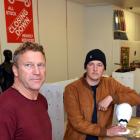 Cheapskates Dunedin co-owner Mark Browne (left) and manager Chris Stephenson pack up stock from...