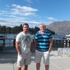 Cheetahs flanker Heinrich Brussow (left) and captain Adriaan Strauss, in Queenstown yesterday....