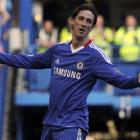 Chelsea's Fernando Torres reacts after missing a chance to score against Wigan Athletic  during...