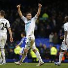 Chelsea's Frank Lampard (centre) reacts after their English Premier League soccer match against...
