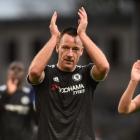 Chelsea's John Terry applauds fans at the end of the match. Photo: Reuters