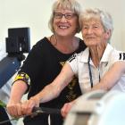 ChildFund Afghanistan country director Wendy Barron (left) warms up with mother Enid Barron, who...