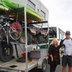 Christchurch couple Julie Truman and Mike Winter, and their dog Recho, were in Invercargill on...