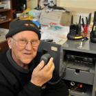 Citizens' Band Radio Association of New Zealand secretary Arthur Driver prepares to sign off as...