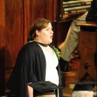 Mezzo-soprano Claire Barton sings at the Dunedin Town Hall shortly after she graduated from the...