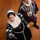 Clare Adams and Oscar Macdonald in the play Queen Catherine Masque. Photo by Peter McIntosh.