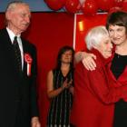 Labour Party leader Helen Clark and her parents