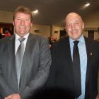 Clutha mayoral candidates Hamish Anderson (left) and Bryan Cadogan  at the Otago Daily Times  and...