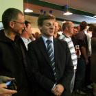 Clutha-Southland MP Bill English talks to supporters at an election night function in Gore on...