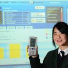 Columba College pupil Monica Bae with a touch-screen algebraic simulating calculator she won...