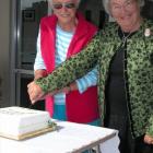 Proud moment . . . Former Clinton community centre stalwarts Rona Barnett (left) and Ngaire...