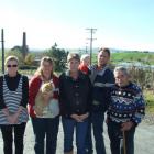 Concerned Benhar residents (from left) Christine Wharehinga, Lynelle Barrett, Julie Posthumus,...