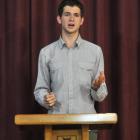 Connor Seddon has taken up speech-making again because he wants to pursue a diplomatic career....